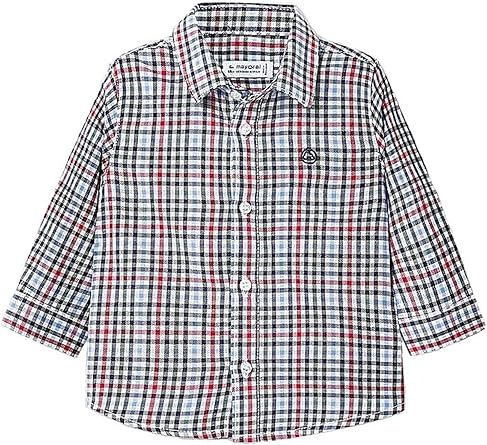 baby red check shirt
