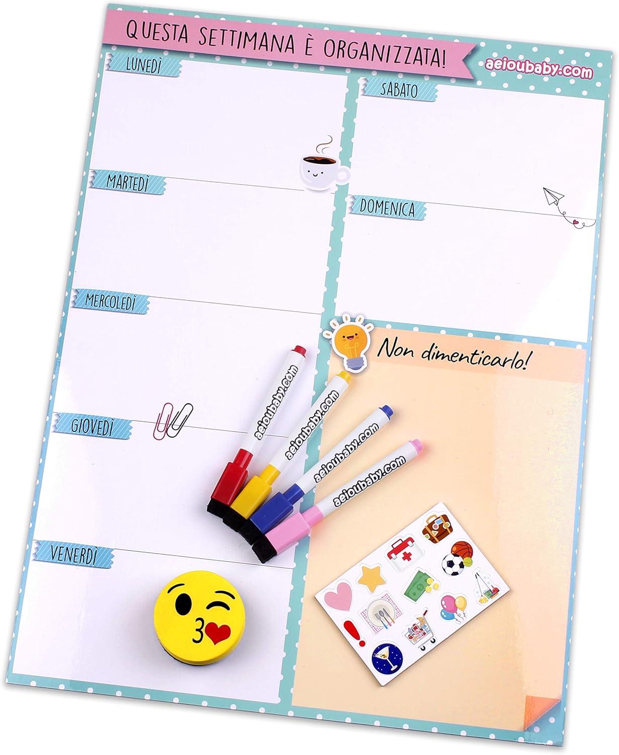 magnete frigorifero per il menu