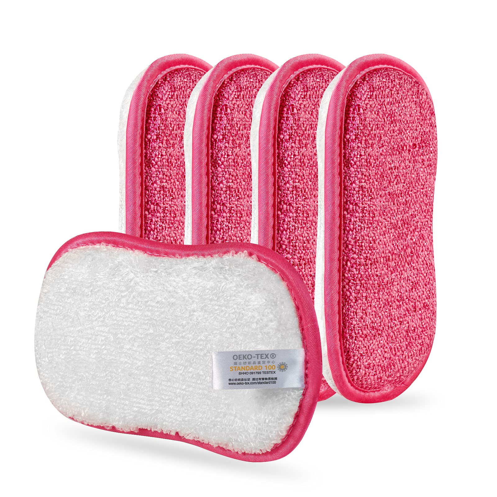 Photo 1 of Kitchen Dish Sponge Scrubber Non Scratch, Dishcloth No Odor Reusable Washable Multipurpose Scrub Pads Sponges Heavy Duty for Dawn Dish Soap Cleaning of Sink Pans