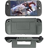 Switch 2 Cover Protective Case, Detachable Magnetic Shell, 360 ° All-Around Protection, with a Protective Shell with Built-in Ergonomic Grip, Suitable for Nintendo Switch 2 Model 2025, Grey