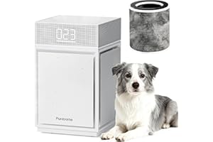 Pureborne Air Purifiers for Home Large Room Bedroom up to 3600 Sq Ft PM 2.5 Display Air Quality Sensor True HEPA Air Filter f