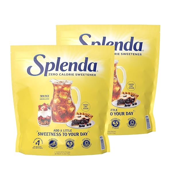 SPLENDA ZERO CALORIE SWEETENER, GRANULATED SUGAR SUBSTITUTE, RESEALABLE...