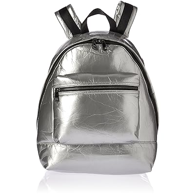 metallic backpack purse