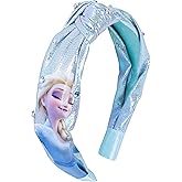 LUV HER Disney Frozen 2 Elsa One Thick Knot Headband with Diamonds For Girls - Hair Accessories For Her - Ages 3+