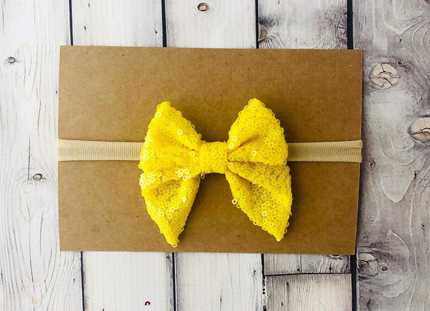 yellow headband baby