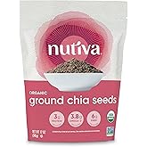 Nutiva Organic Premium Raw Ground Chia Seeds, 12 Ounce, USDA Organic, Non-GMO, Whole 30 Approved, Vegan, Gluten-Free & Keto, 