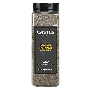 Castle Foods | BLACK PEPPER TABLE GRIND, 18 oz Premium Restaurant Quality