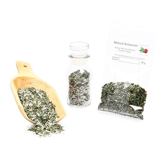 Bärlauch Kräuter Salz, Würzige Salzmischung, Bärlauch Salz, Bärlauchsalz, Bärlauch-Salz, Kräutersalz, Würzsalz, Handgefertigt