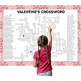 Valentine's Day Crossword Puzzle, Giant Word Find, Large Poster, Different Things, Minimalist Gathering Activity, Multiple Sizes (24 x 32 inches)