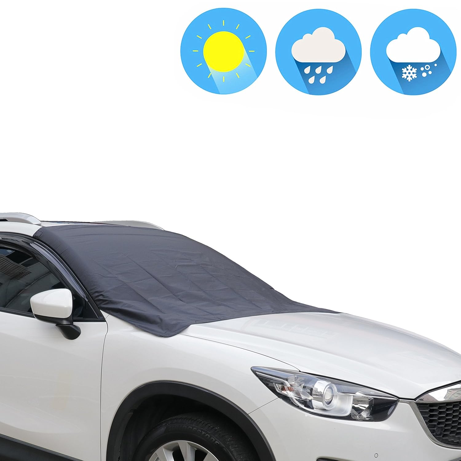 Universal Magnetic Snow & Sunshade Covers Jackey Awesome 180T Oxford