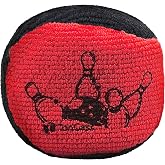 TonGass Microfiber Ultra Dry Bowling Grip Ball | Microfiber Bowling Grip Bag, Bowling Powder Bag for Hands Use, Black &amp; Red