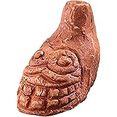 Aztec Death Whistle - 125+ Decibels Loudest Authentic Human Screaming Sound, Ancient AZTEC War Whistle for Halloween & Gifts (Red)