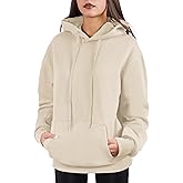 Cloud Essentials Oversized Pullover Hoodie for Women Soft Fleece Cotton Blend, Cozy Everyday Sweatshirt