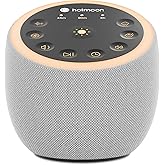 Hotmoon Sound Machine for Sleep, Cocoon 2, 40 Sounds, Dual-Speaker, Plug in | White Green Pink Brown Noise Machine for Sleeping Adults Office Privacy Baby Dogs, 4 Timers, 8 Night Light, Rain Noise Maker