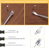Tomoyuki 4 Pcs Upholstery Staple Remover Set Rubber Handles Heavy Duty view 4