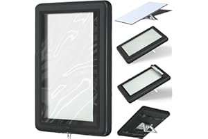 GEHENG Protector for Starlink Gen3 Cover, Satellite Dish Accessories, Transparent PVC Material+900D Fabric, Weather-Resistant, Dustproof and Waterproof, for Maximum Signal Performance & Durability, Black