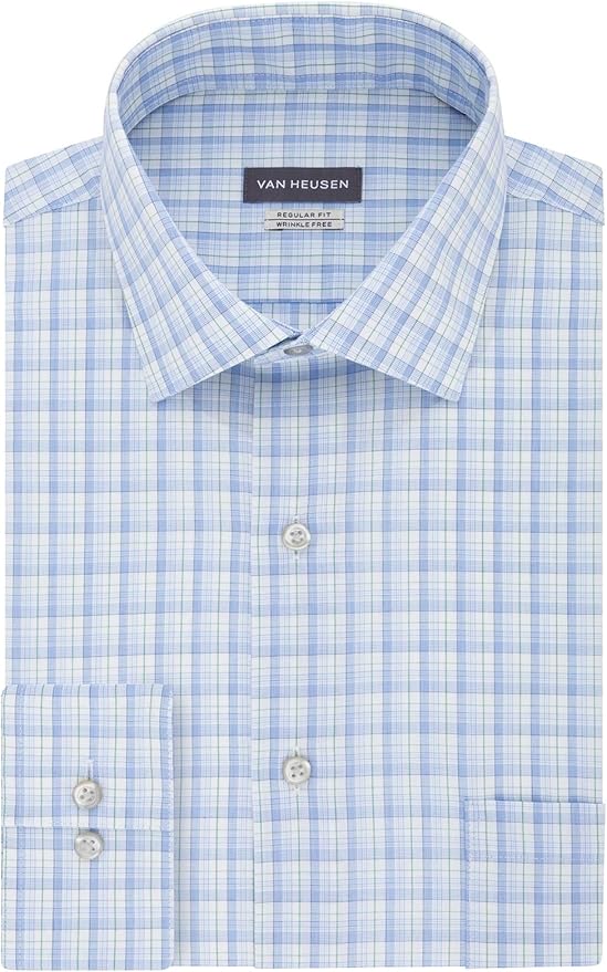 Van Heusen Men's Wrinkle Free Dress Shirt Amazon.co.uk Clothing