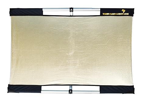 SUNBOUNCER MICRO-MINI TRAVELER KIT ZEBRA /GOLD-SILBER -Rückseite weiß (nahtlos)