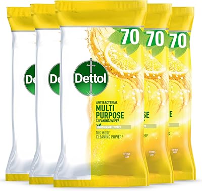Dettol Antibacterial Multipurpose Cleaning Wipes Citrus Zest 350 wipes