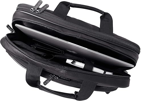 alpine swiss monroe leather briefcase