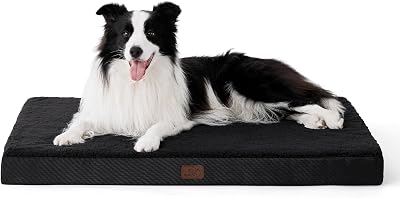 Bedsure Large Dog Bed Washable Orthopedic Pillow Crate Mattress 91x69x7.6cm