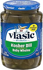 Vlasic Kosher Dill Baby Whole Pickles, Keto Friendly, 24 FL OZ