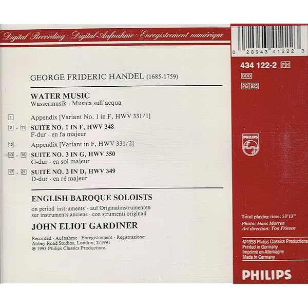 Handel, George Frideric, Pinnock, Trevor, Standage, Simon, Wilcock