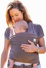 trekki Pocket Wrap Baby Carrier with Front Pocket Cotton Sling 0-35lbs view 1