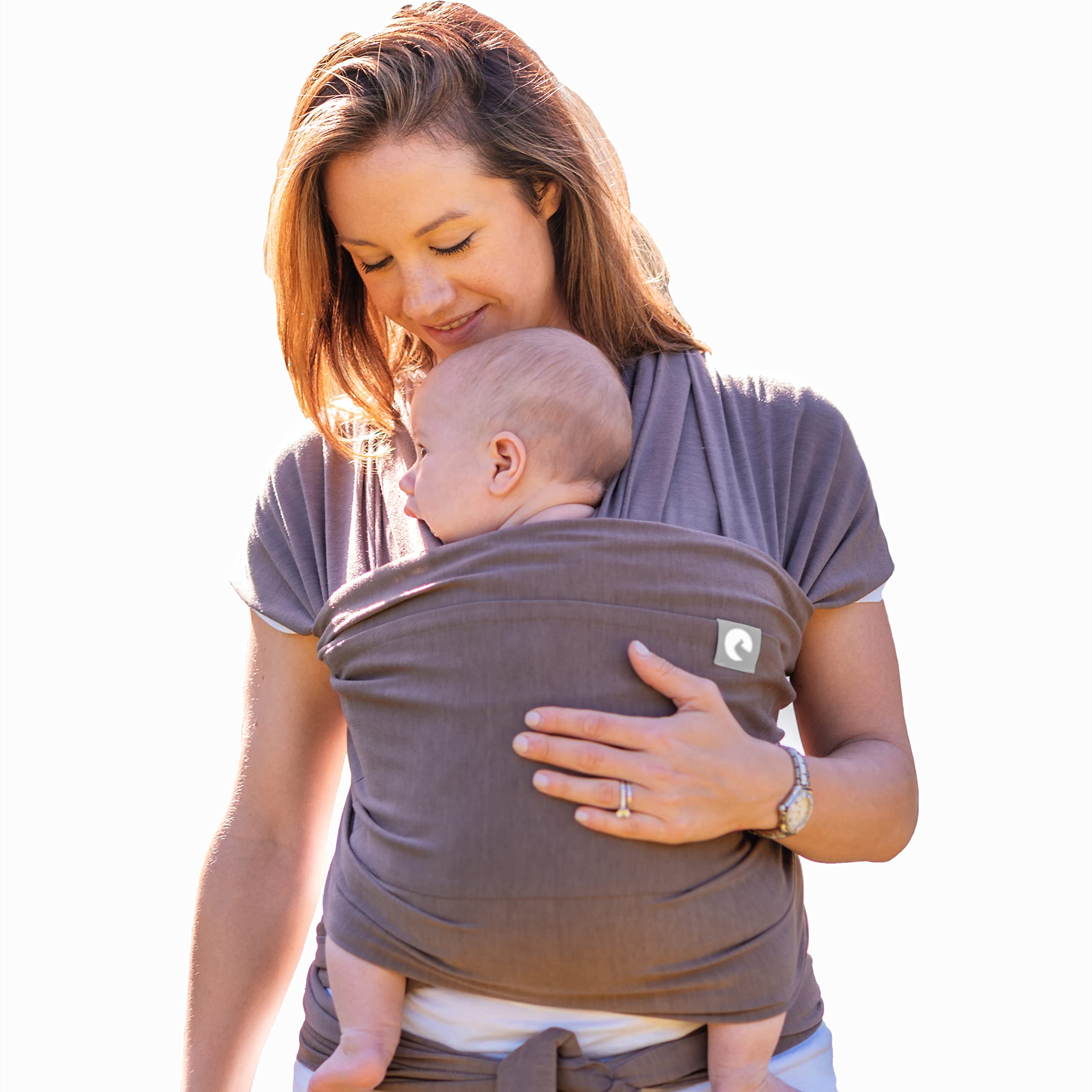 The Pocket Wrap™ by Trekki - Naturally Soft Baby Carrier with Large Front Pocket - Cotton Baby Sling from Birth to Toddler