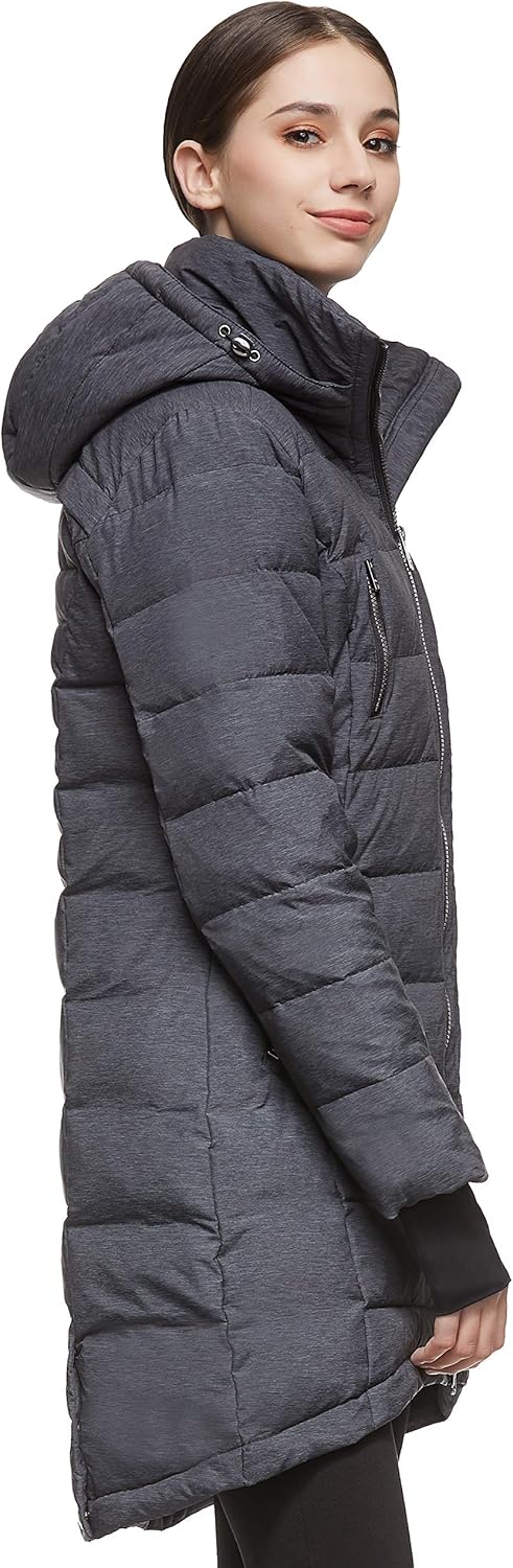 Orolay Women's Down Jacket Coat Mid-Length: Clothing