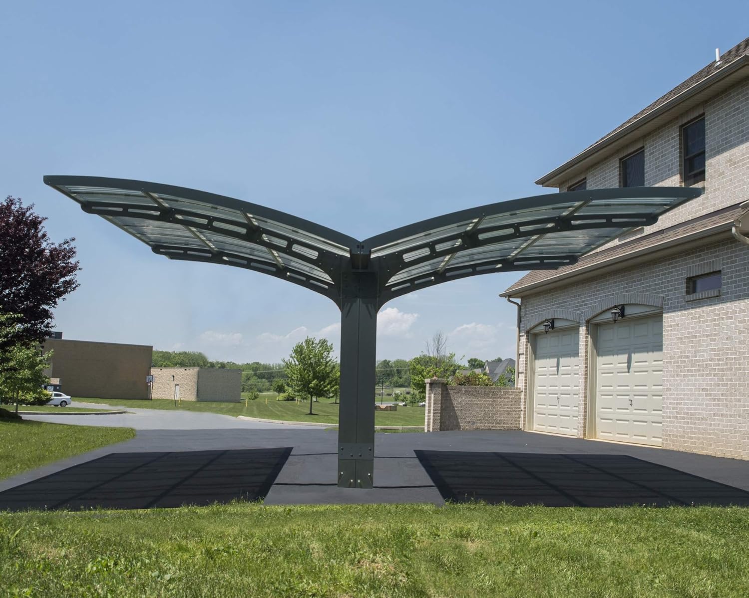 Palram Arizona Double Wave Wings Arch Carport Amazon Co Uk