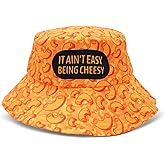 GOOFBALLS Mac n Cheese Novelty Bucket Hat – Funny Summer Hat for Men & Women, Quirky Retro Style for Beach, Festivals & Everyday Fun