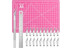 DIYSELF 23 Pack Exacto Knife Craft Knife Precision Carving Hobby Knife Kit, 20 Spare Art Knife Blades for Art, Scrapbooking, Stencil