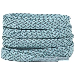 DELELE 2 Pairs Reflective Shoelace Flat Moonlight