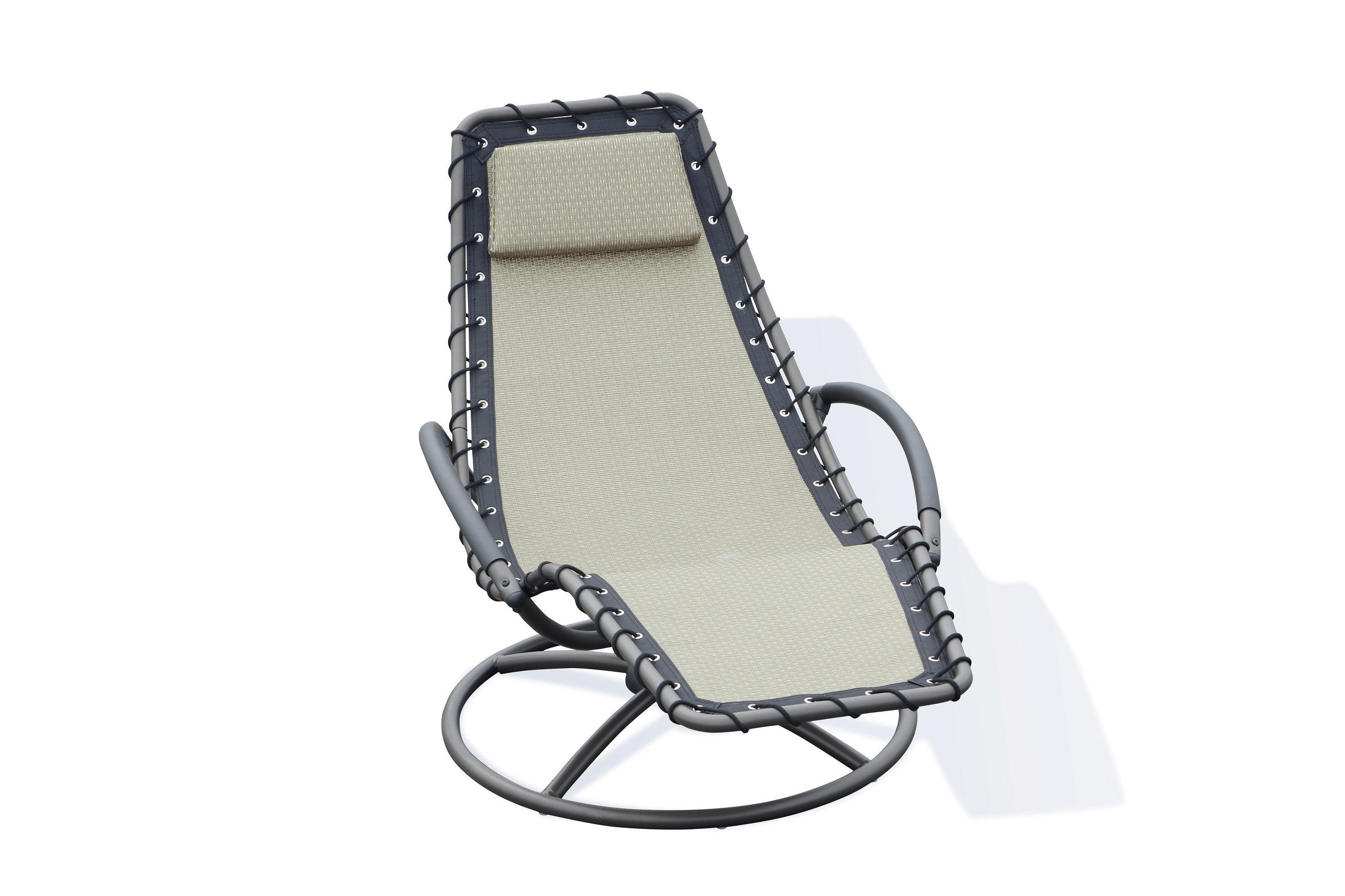 Lourde Living Gold Collection Geraldton 1 Piece Mesh Fabric Aluminum