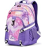 High Sierra Loop Backpack, Travel, or Work Bookbag with tablet sleeve, One Size, Unicorn Clouds/Lavender/White
