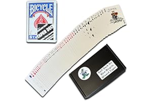 Ted's Sterling Magic Professional Gaffed Deck Kit for Beginner to Pro Magicians, Appearing, Teleporting and Transforming Trick Cards (Blue Wizard Taper)