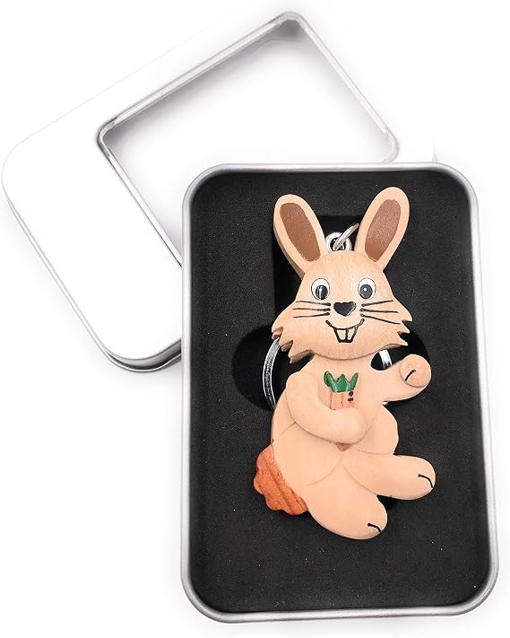 Onwomania Koala Schlüsselanhänger – Aus Holz, Inkl. Geschenkbox, Glücksbringer Für Männer, Frauen & Kinder