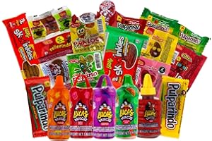 LOOK-ON Lucas & Mexican Candy Combo Mix (50 Count), Variety of Sour, Sweet, Spicy, Include Lucas Baby Powder, Lucas Muecas, Skwinkles, Gusano, Vero, Pulparindo, Azteca, De La Rosa by LookOn