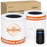 AIRROMI A2005 HEPA Air Purifier Replacement Filter, 3-In-1 Original Filter, Remove 99.97% of 0.3 Micron Particle 2Pack White