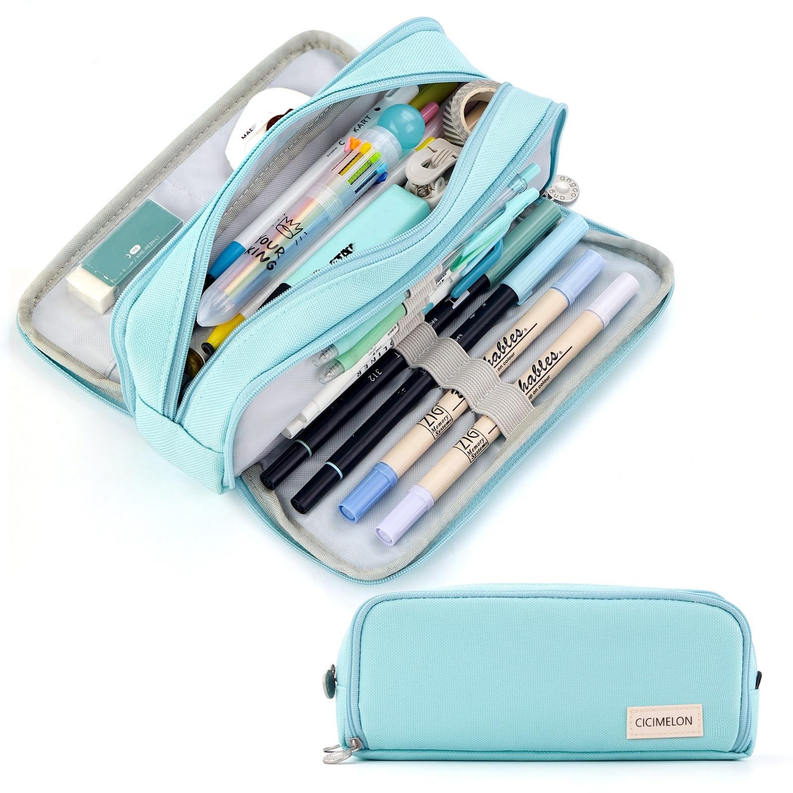CICIMELON Pencil Case Large Capacity Pencil Pouch 3