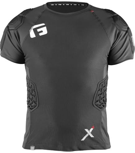 Amazon.com: TUOY Padded Compression Shirt Padded Football Shirt