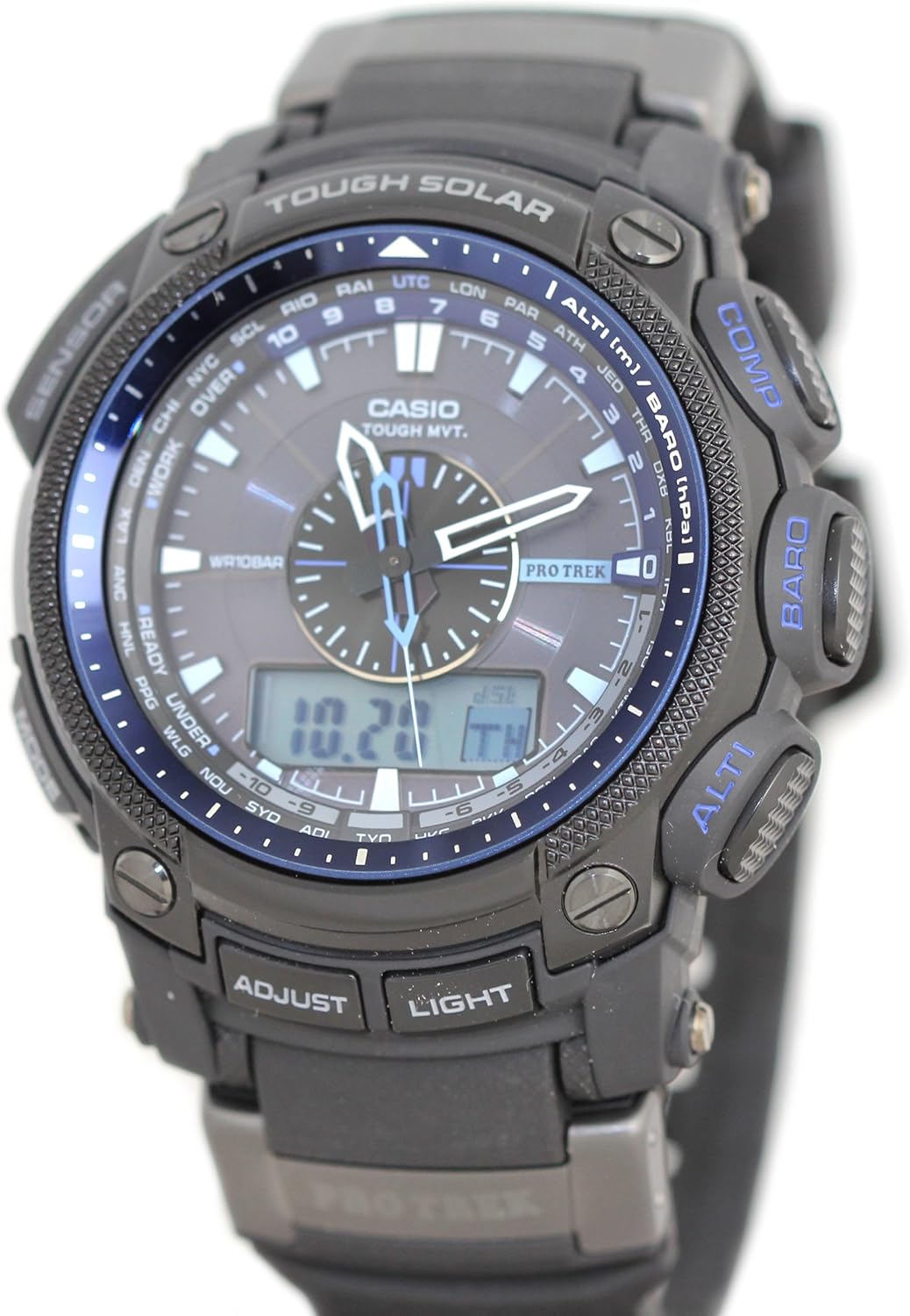 Casio Protrek Multi Band Atomic Solar Ana Digi Triple Sensor Black Ip Prw5000y 1 Casio G Shock Amazon Ca Watches