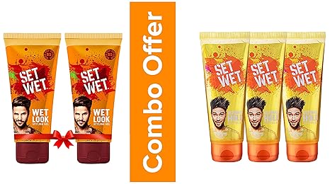 Buy Set Wet Wet Look Hair Styling Gel For Men 100ml Pack Of 2