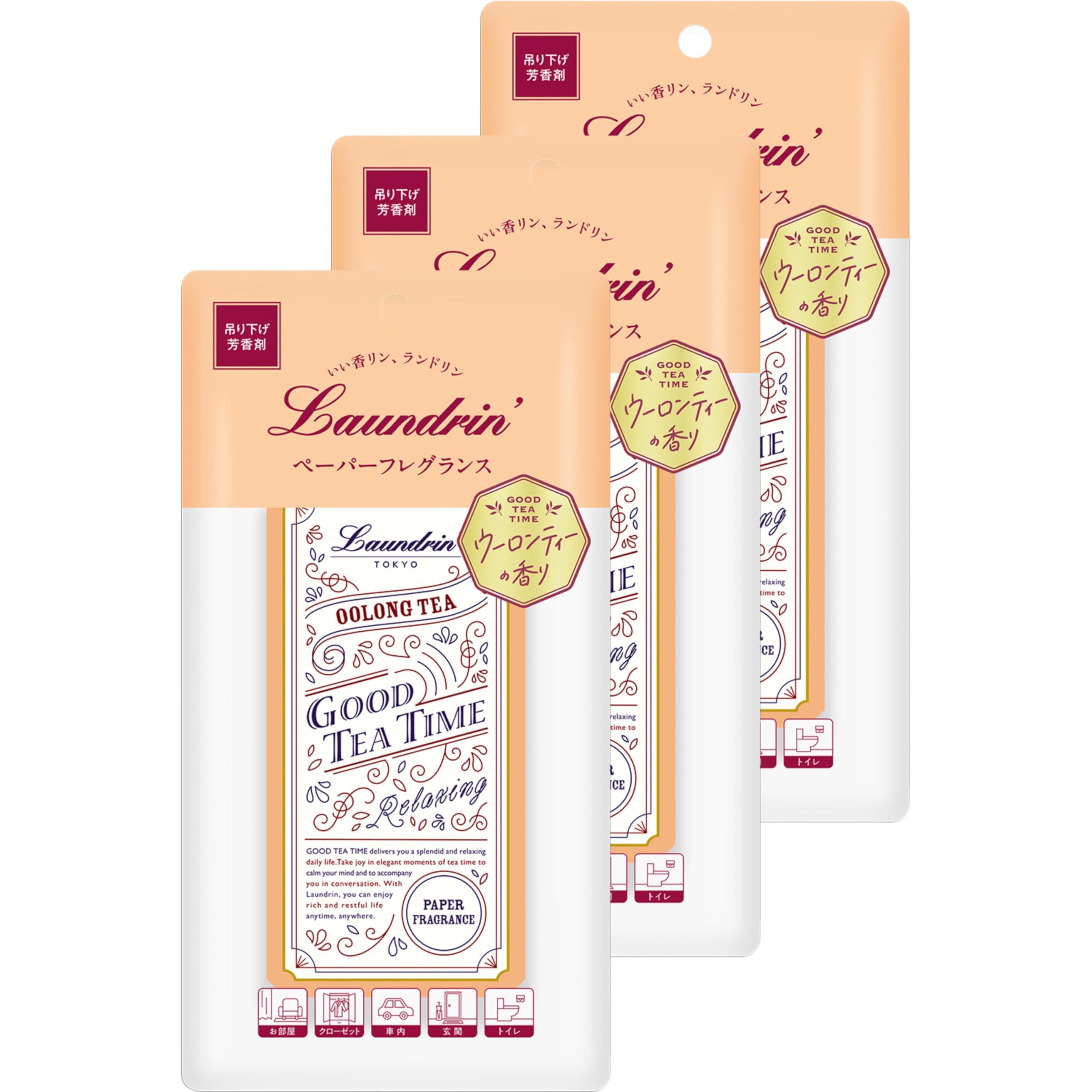ランドリン ペーパーフレグランス ウーロンティーの香り 3枚セットの商品画像
