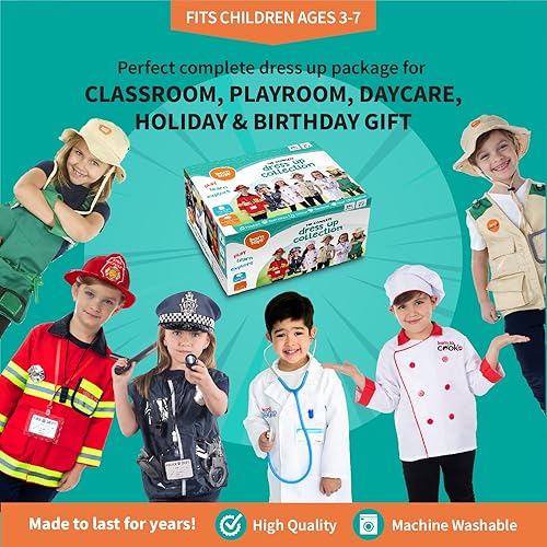 Born Toys Dress Up Pretend Play Kids Costumes Set Ages 3-7 - Main Image