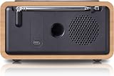 Roxel Nod Bedside Radio DAB/DAB+ FM Alarm Clock Qi Charging Oak view 6