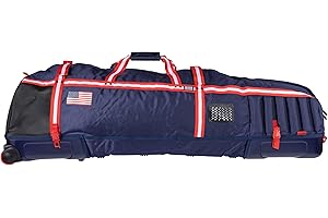 Sun Mountain Kube Golf Travel Bag - 2-Wheel Rolling System, Kube Folding Hard Shell for Easy Storage, Compact Protection & Travel Convenience