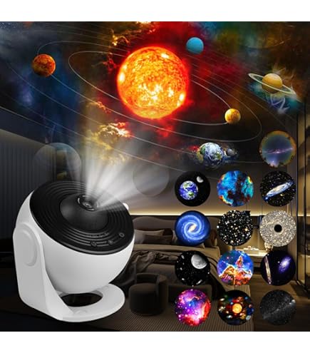 Proiettore Cielo Stellato 13 In 1: Galaxy Notte Con Timer, Regalo Per Bambini E Adulti - 4