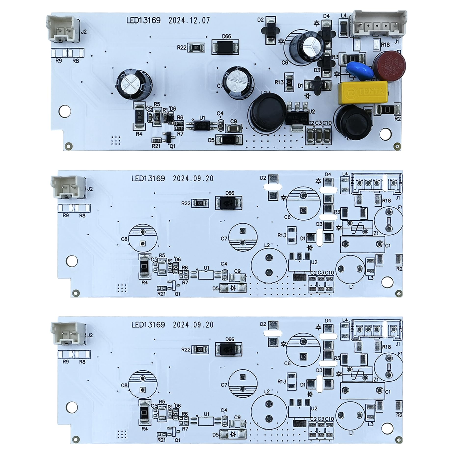Photo 1 of NEW Upgraded 1 Pc W10515058 and 2 Pcs W10515057 Replacement for Whirlpool/Kenmore/Maytag Freezer/Refrigerator Led Light WPW10515058 WPW10515057 Only PCB Board Plastic Cover Not Included